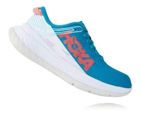 Hoka One One Carbon X Ženske Road Tekaški Čevlji Modra / Bela SI-587639D